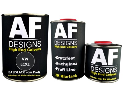 2,5L Basislack Autolack Set FÜR VW LC9Z Black Magic Pearl spritzfertig  Klarlack