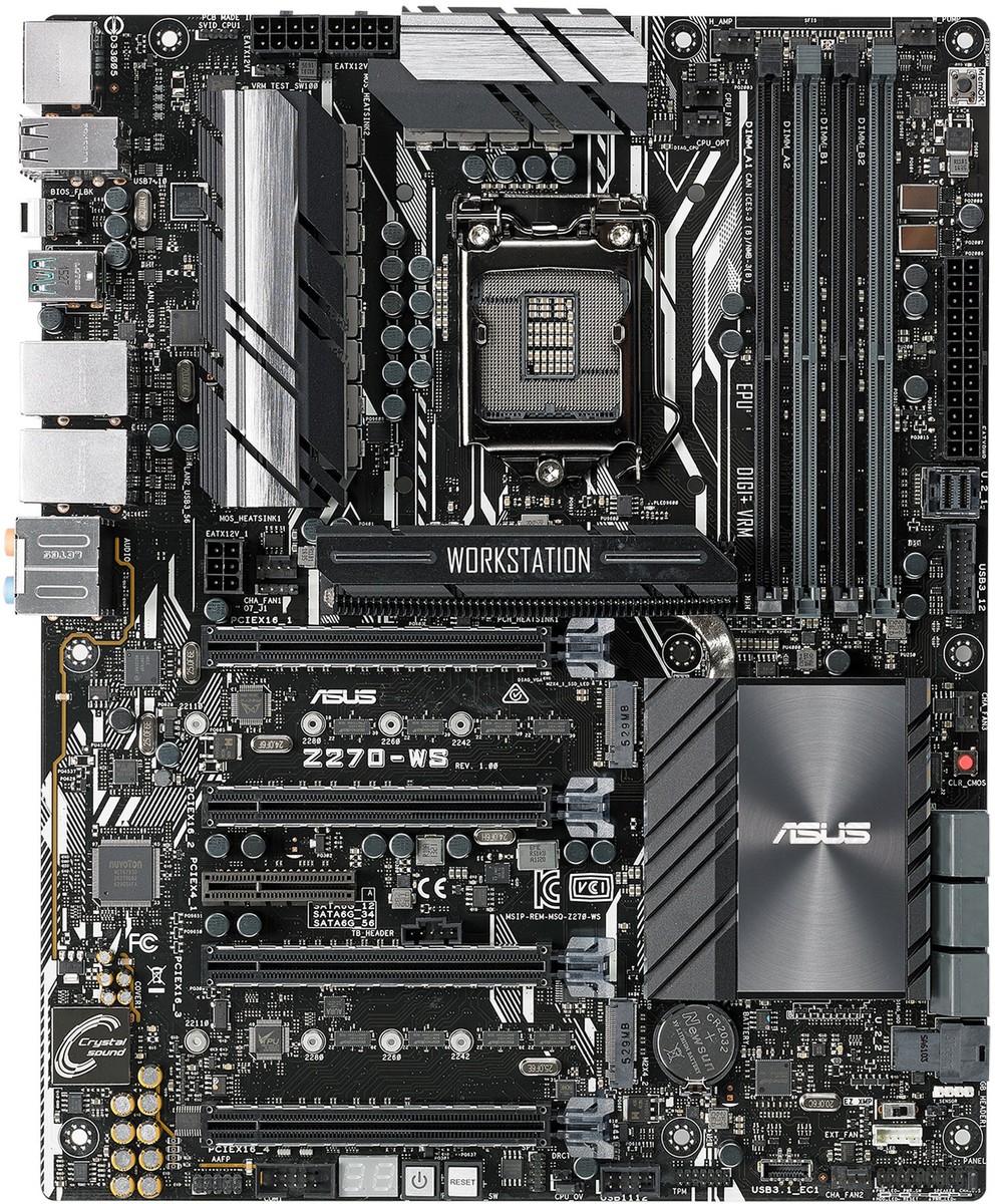 FOR ASUS Z270-WS Motherboard Support LGA1151 DDR4 64GB DP+ ATX