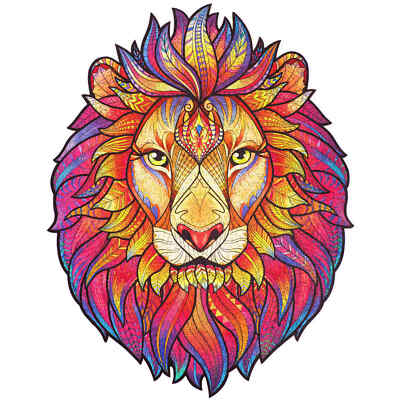 Unidragon Wooden Jigsaw Puzzle Mysterious Lion