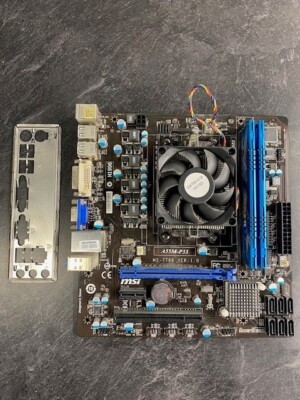 MSI A55M-P33 MS-7786 Motherboard Intel AMD A4-3400 2.7GHz 8GB RAM w/ IO Shield