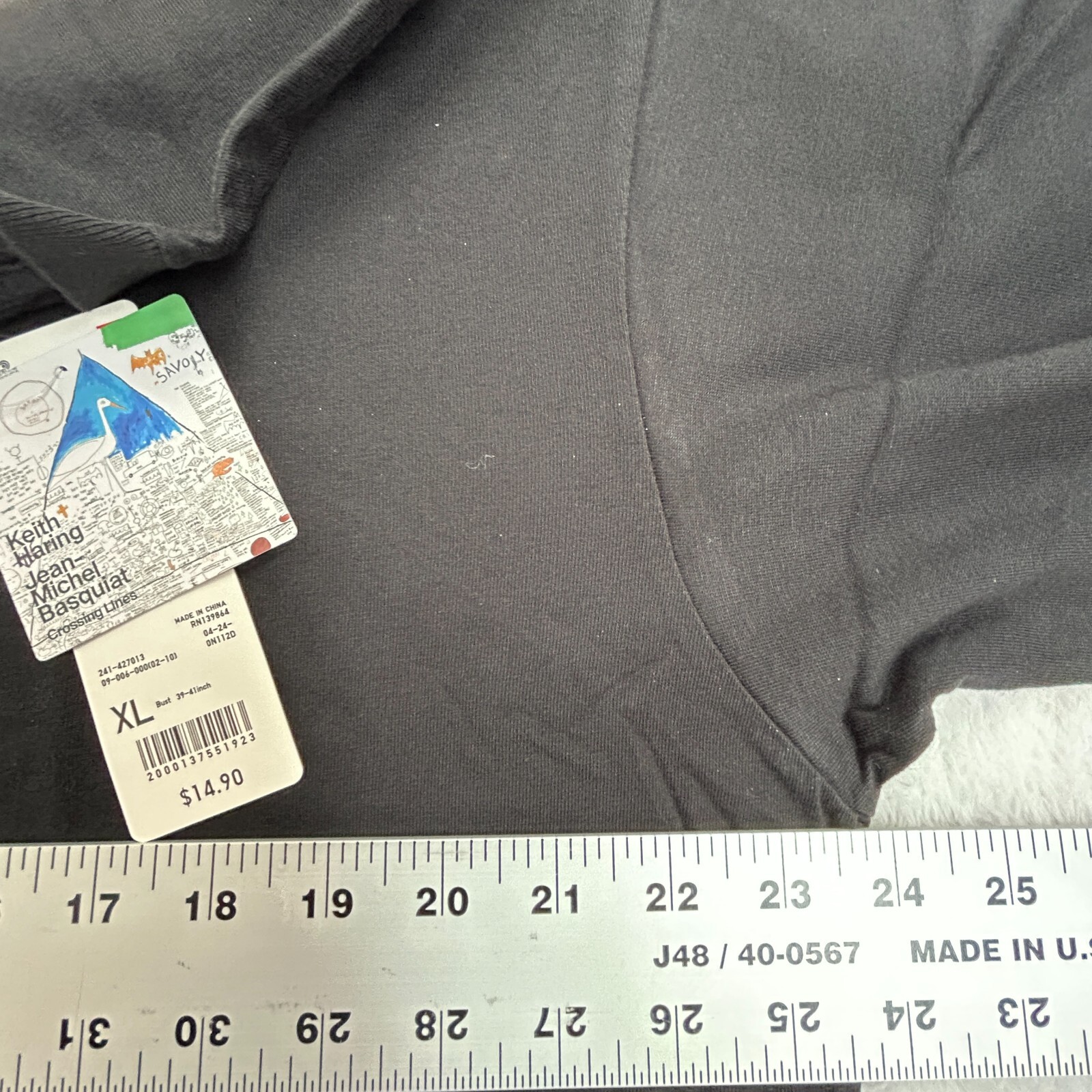 UT Uniqlo Jean-Michel Basquiat T-Shirt Womens XL Black Streetwear Art Tee New thumbnail 6