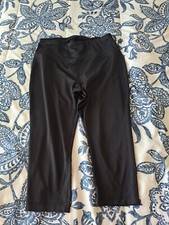 Women's Black "Athletic Works" Cropped Leggings Size Medium