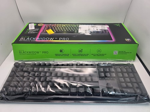 Clavier de jeu mécanique Razer BlackWidow V4 Pro - UK anglais, commutateurs verts