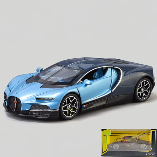 1:32 Bugatti Tourbillon V16 Supercar Alloy Metal Diecast Model Car Children'S To - 第 14/21 張圖片