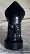 Vintage Ganine Gothic Sculptured #1475 Black Bishop 1957 Replacement 1 Pc B4
