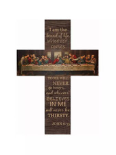 Wooden Cross Wall Hanging Sign Chrisian Gift
