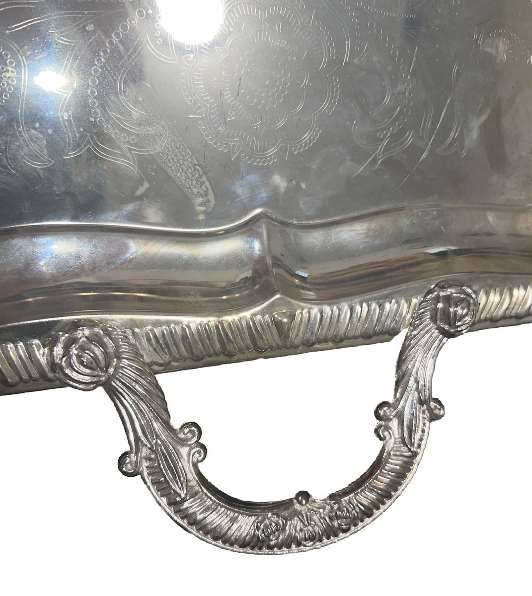 Crown Silver Co オードブルサーバー 直径40cm！！【シルバー