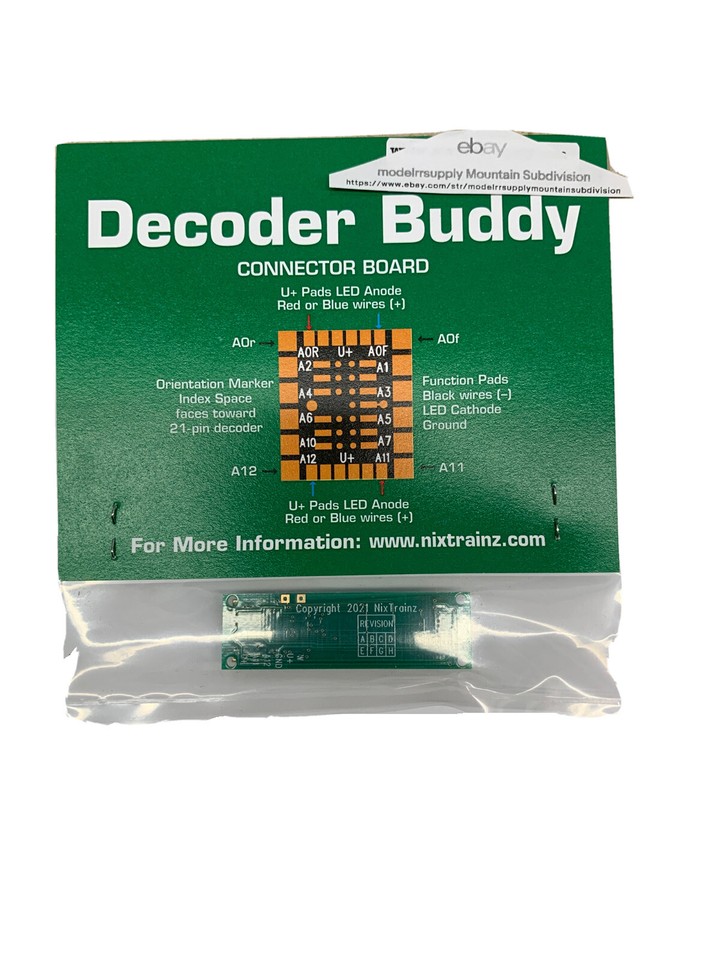 NixTrainz Decoder Buddy Mini – Scheda Adattatrice 21 Pin Con Resistori 2,2K – NTZ3 - Foto 5