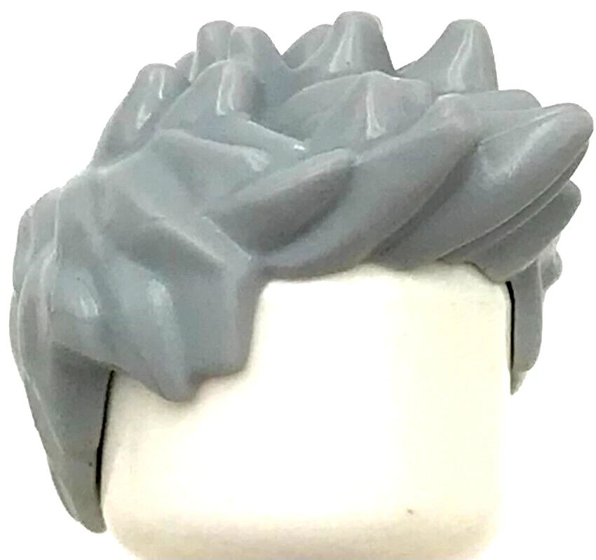 Lego New Light Bluish Gray Minifigure Hair Spiked Pieces