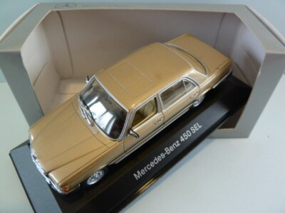 MERCEDES S CLASS 6.9 W116 450 SEL GOLD METALLIC 1:43 MINICHAMPS