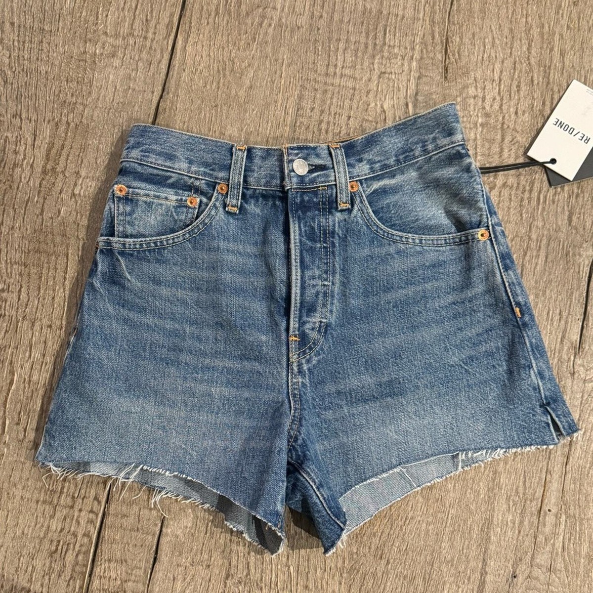 ☆韓国の人気☆【REDONE】☆50S CUT OFF DENIM SHORTS PANTS☆ RE/DONE | 50s Cutoff Shorts - Light Raf – Scarlet Clothing