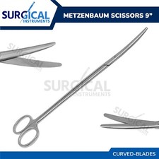 Metzenbaum Scissors 9" Curved Surgical Stainless Steel German Grade