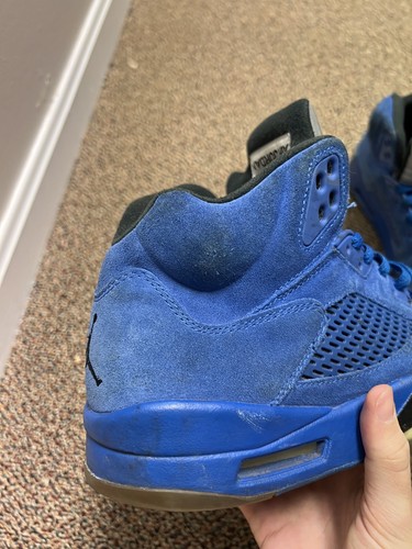 Nike Air Jordan Retro V 5 "Royal Blue Suede" Men's US 136027-401 Size 9.5 Men - Picture 4 of 22