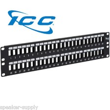 IC107BP482 ICC 48 Port Blank Patch Panel Keystone 2 RMS Flush Mount Rack Mount