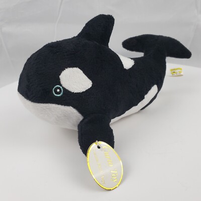 Orca Plush Stuffed Animal 9'' Curto Toy Custom Plush Toys NWT