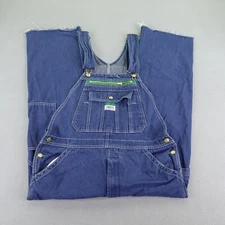 Liberty Overalls Mens 34x30 Blue Denim Jean Bib Work Carpenter Utility Outdoors