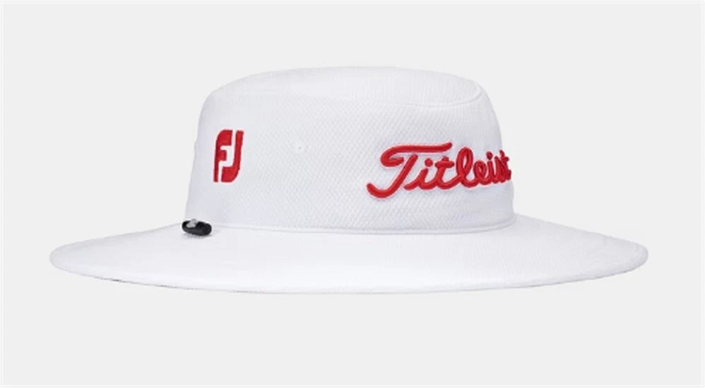 Titleist FootJoy FJ Tour Aussie Adjustable Sun Bucket Hat White