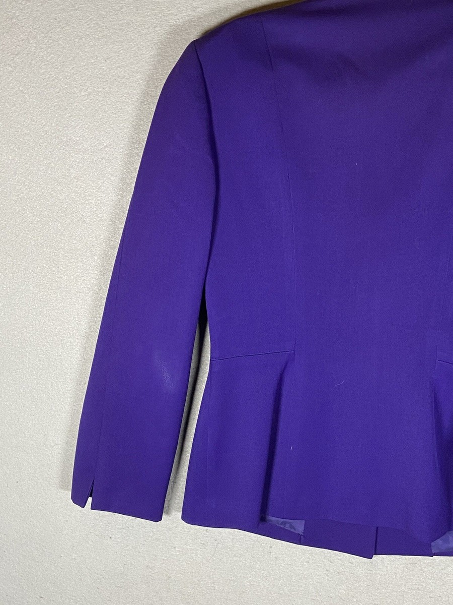 アウターその他 DIOR Boucle virgin wool blend blazer VIOLET Vintage Christian Dior Purple Blazer Jacket Wool Blend USA
