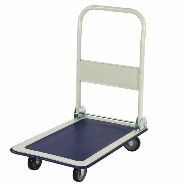 Carrello Portatutto Da 150Kg - Ruote Pneumatiche 260mm, Dimensioni 129x54x59 Cm | Per Casa, Garage E Uso Industriale - Foto 3