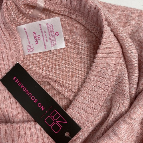 No Boundaries Top Womens XS (1) Open Back Varsity Pink Pocket Athleisure - Picture 5 of 9