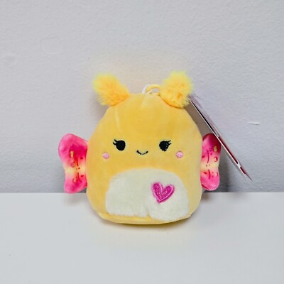 Squishmallows 3,5'''' Miry The Moth Clip - USA exklusiv brandneu mit Etikett