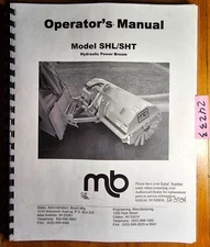 mb SHL/SHT Hydraulic Power Broom Owner's Operator's & Parts Manual