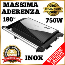 Toast Panini piastra per Tostapane 750W Bistecchiera elettrica GRIGLIA grill San