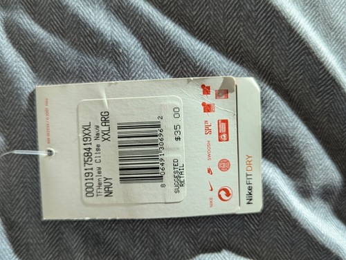 Nike Team Vapor Button Henley Laser Baseball Jersey XX-Large Navy Blue Shirt Top - Picture 5 of 16