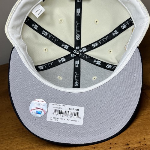 New Era New York Yankees 59Fifty Cream Blue 1960 All Star Game Cap Hat Sz 7 3/4 - Picture 8 of 11