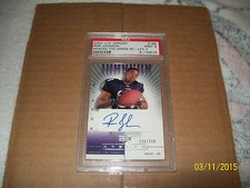 2002 U D GRADED RON JOHNSON #166  MAKING THE GRADE-PSA MINT 9 AUTOGRAPHED