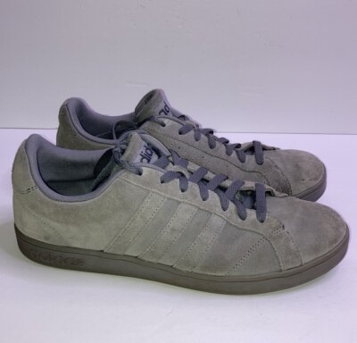 Adidas Mens NEO VS Advantage Sneakers Grey Shoes Suede Size 8