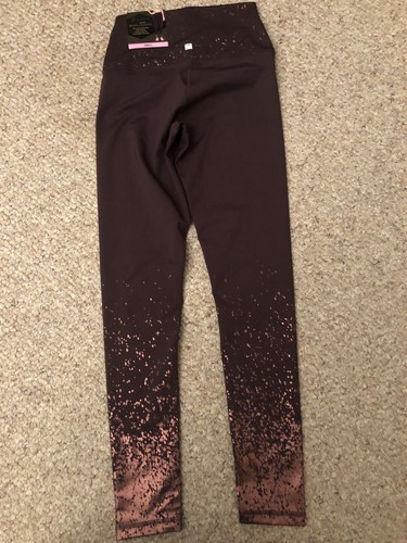 Leggings Shine Z di Zobha Small 4-6 colori rialzati ombre nuovi con etichette $89 vendita al dettaglio - Foto 6 di 7