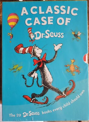 A Classic Case of Dr. Seuss - 20 Classic Seuss Books Cat In The Hat Box Set NEW!