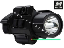 NcSTAR Black Gen 3 Pistol Green Laser & LED Flashlight with strobe / VAPFLSGV3