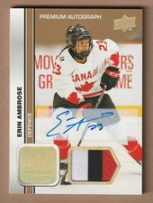 2023 Team Canada Women ERIN AMBROSE Premium Patch Autograph 048/175