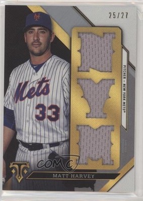 2016 Topps Triple Threads Relics Silver 25/27 Matt Harvey #TTR-MH1 lt0