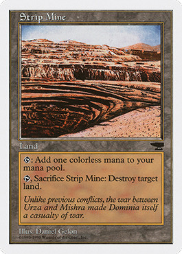 Magic MTG - Strip Mine - Anthologies - EXC - EN