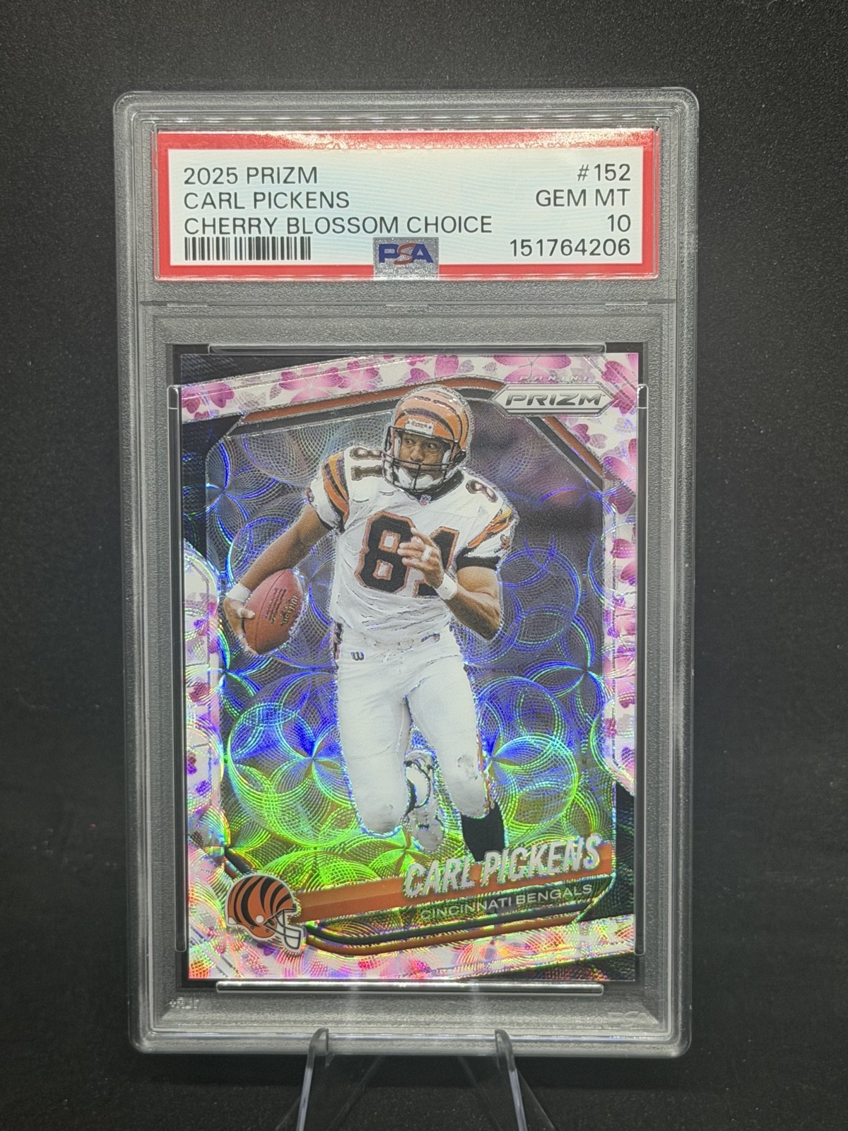 2025 Panini Prizm - Carl Pickens #152 Choice Cherry Blossom Prizm 01/15 view 1