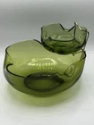 Vintage Anchor Hocking Retro Accent Modern Green Chip & Dip Set