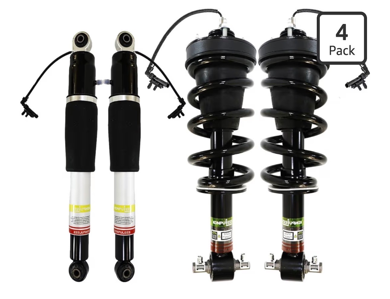 4Pcs Front & Rear Shock Absorbers Strut Assembly for Cadillac Escalade/GMC/Chevy