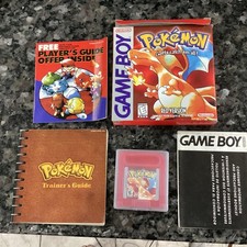 Gameboy Game Pokemon Red Version Complete In Box First Print Sandshrew Nintendo
