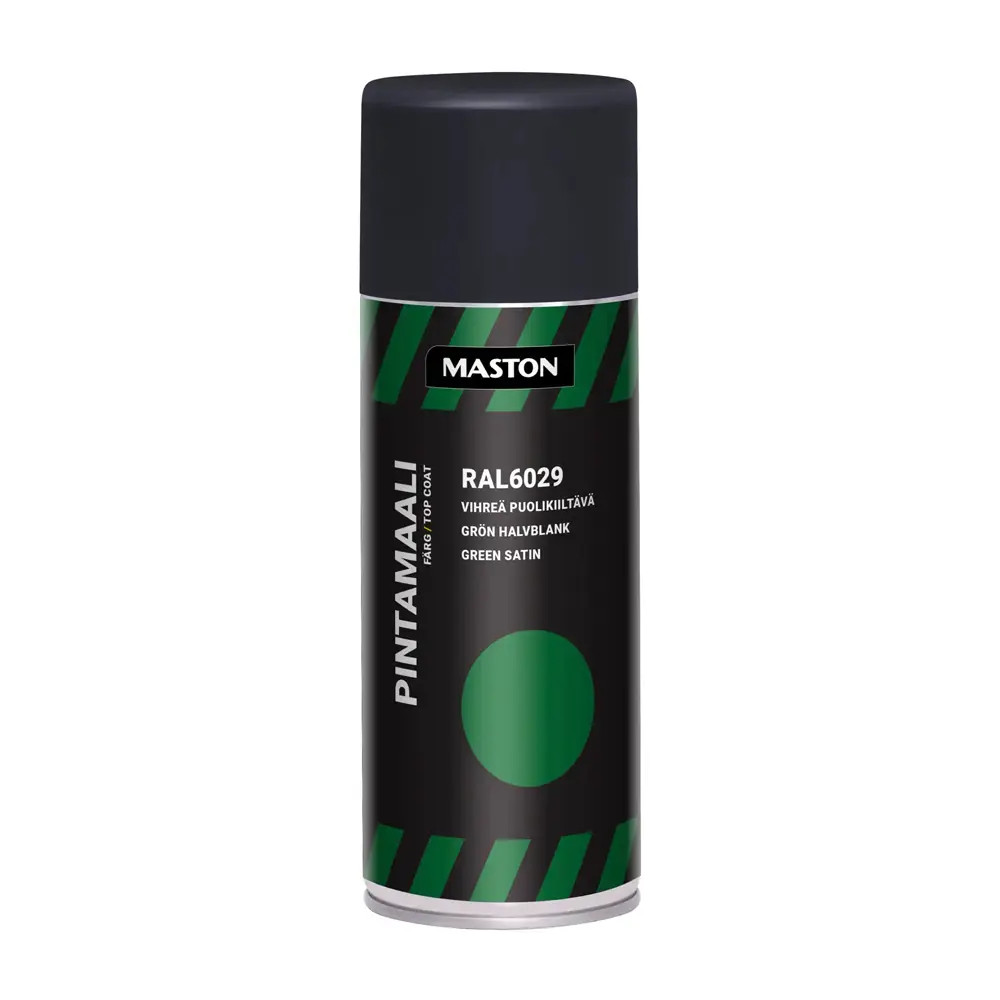 Maston ""Top Coat"" Spray Paint Satin Green RAL6029 400ml