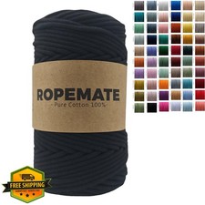 ROPEMATE Macrame Cord Black 3mm 110 Yards