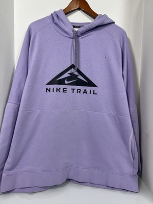 Nike Trail Hoodie Mens XL Purple Magic Hour Running Pullover Top DV9324-515