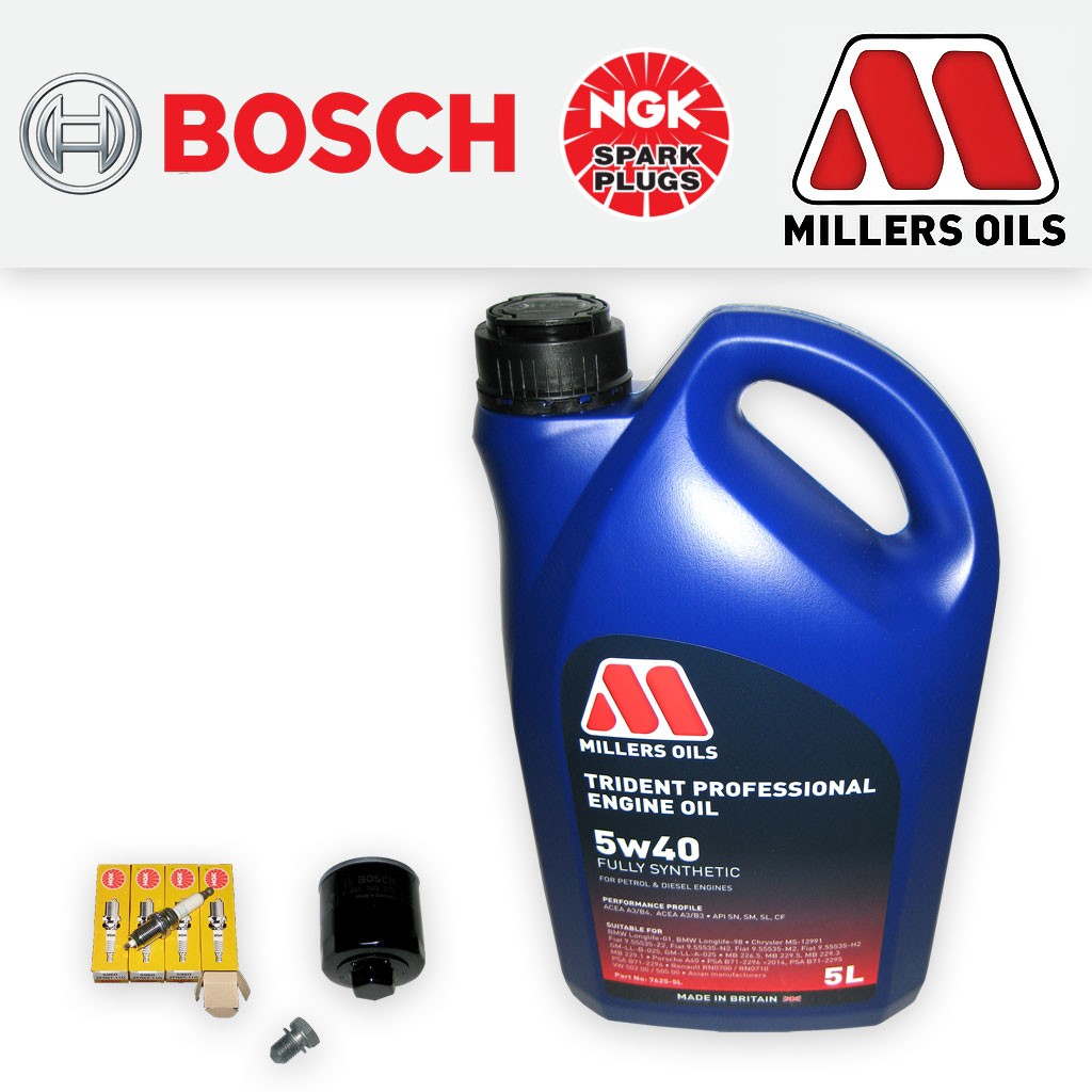 SERVICE KIT for SEAT CORDOBA (6L) 1.4 16V BXW OIL FILTER PLUGS +OIL (2006-2009)