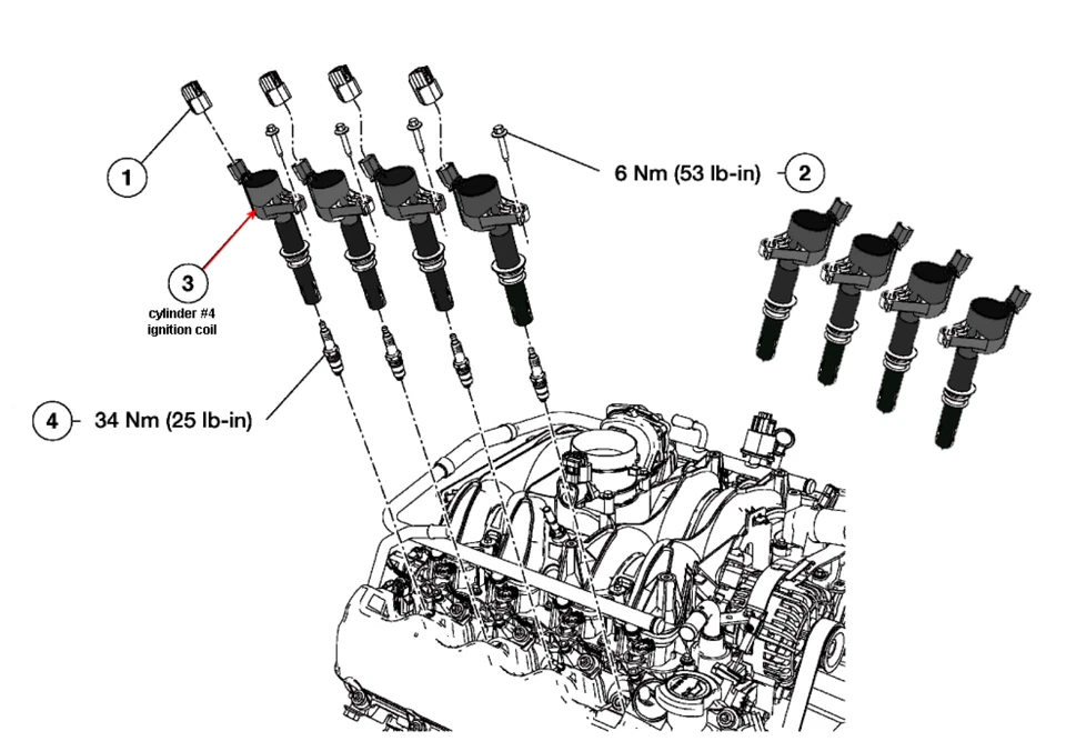 8PAC OEM DG-511 Ignition Coil For Mustang F150 Expedition 4.6L 5.4L 2004-2009 - Image 3 of 3