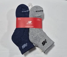 New Balance Mens 10 pairs Cushion Ankle  socks Arch support SZ 9-12 Multi Color