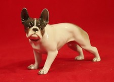 Schöne Porzellanfigur Französische Bulldogge von Rosenthal, um 1930 Vintage