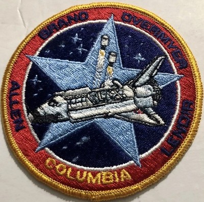 NASA Space Shuttle COLUMBIA 4  iron-on Patch 1982 Brand Overmyer Lenoir Allen