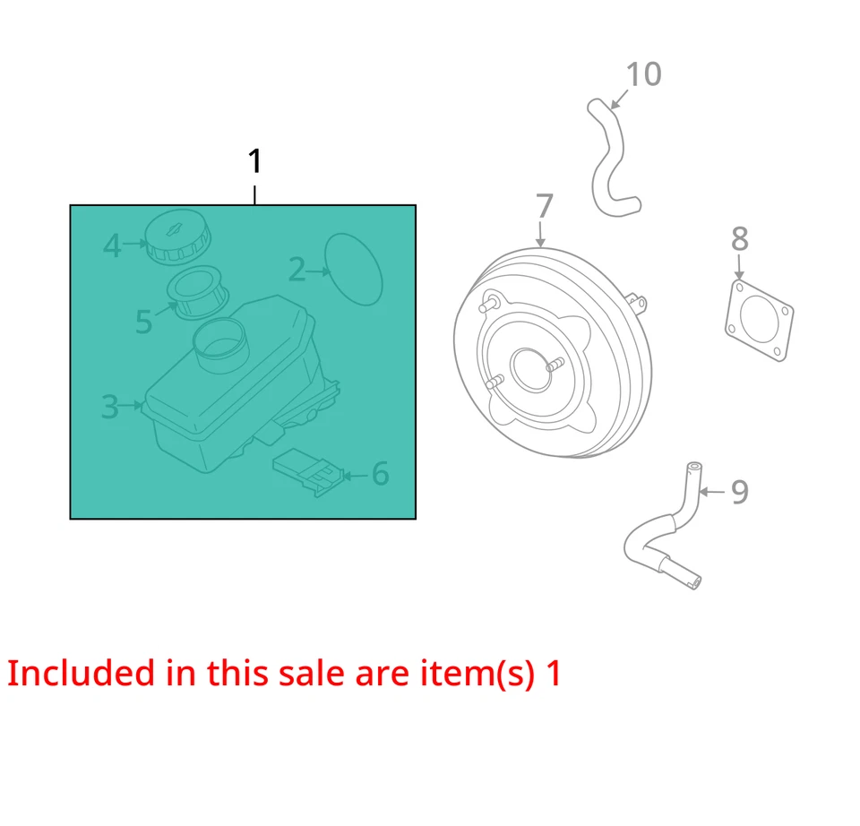 Infiniti Q60 2014 cilindro maestro de freno fabricante de equipos originales 99 k millas - LKQ409365822 Foto 4 de 4